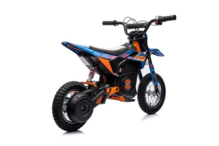 Crossmotor, 24 Volt Elektrische Kinder Motor Met Geveerde Wielen