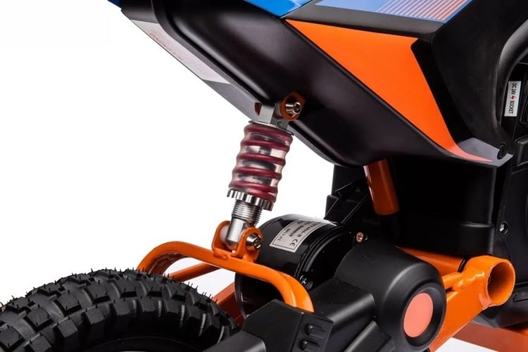 Crossmotor, 24 Volt Elektrische Kinder Motor Met Geveerde Wielen