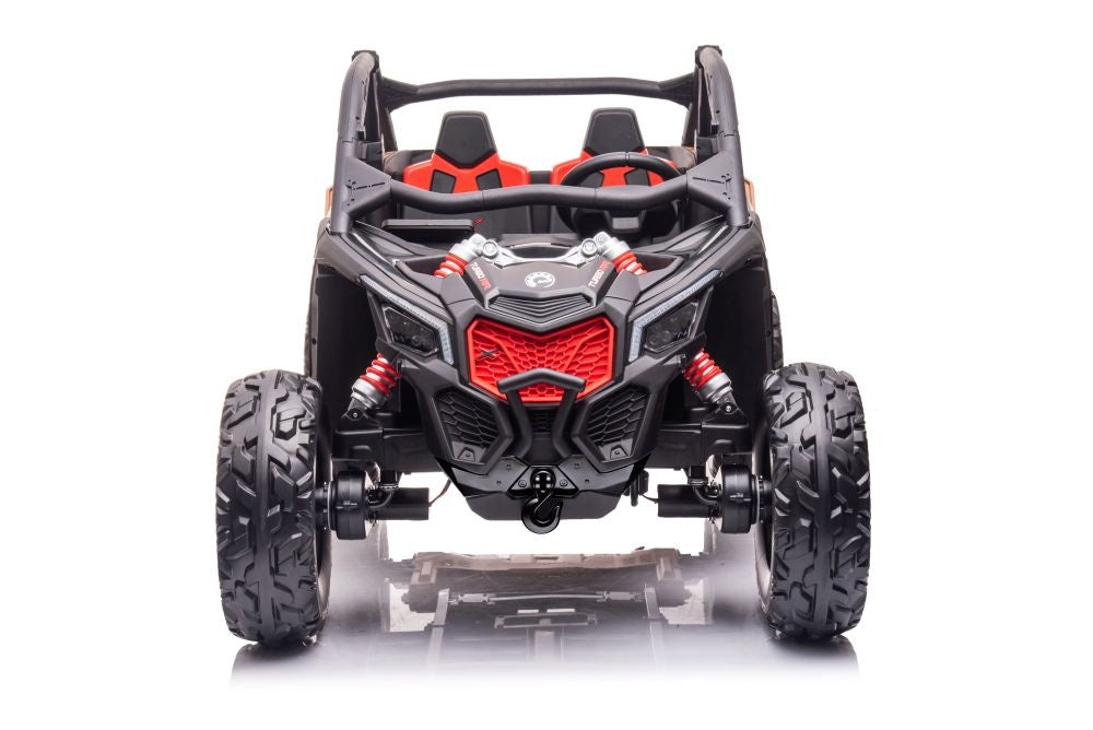 Can-Am Maverick 2-Persoons Buggy, 24V 14Ah, Leder Zitje, Rubberen Banden