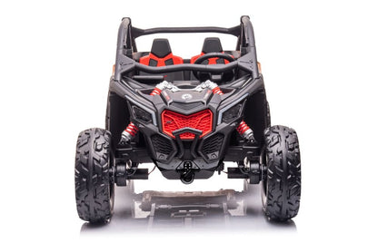 Can-Am Maverick 2-Persoons Buggy, 24V 14Ah, Leder Zitje, Rubberen Banden