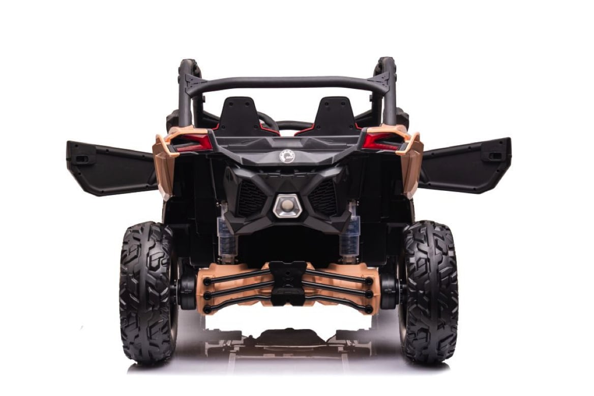 Can-Am Maverick 2-Persoons Buggy, 24V 14Ah, Leder Zitje, Rubberen Banden