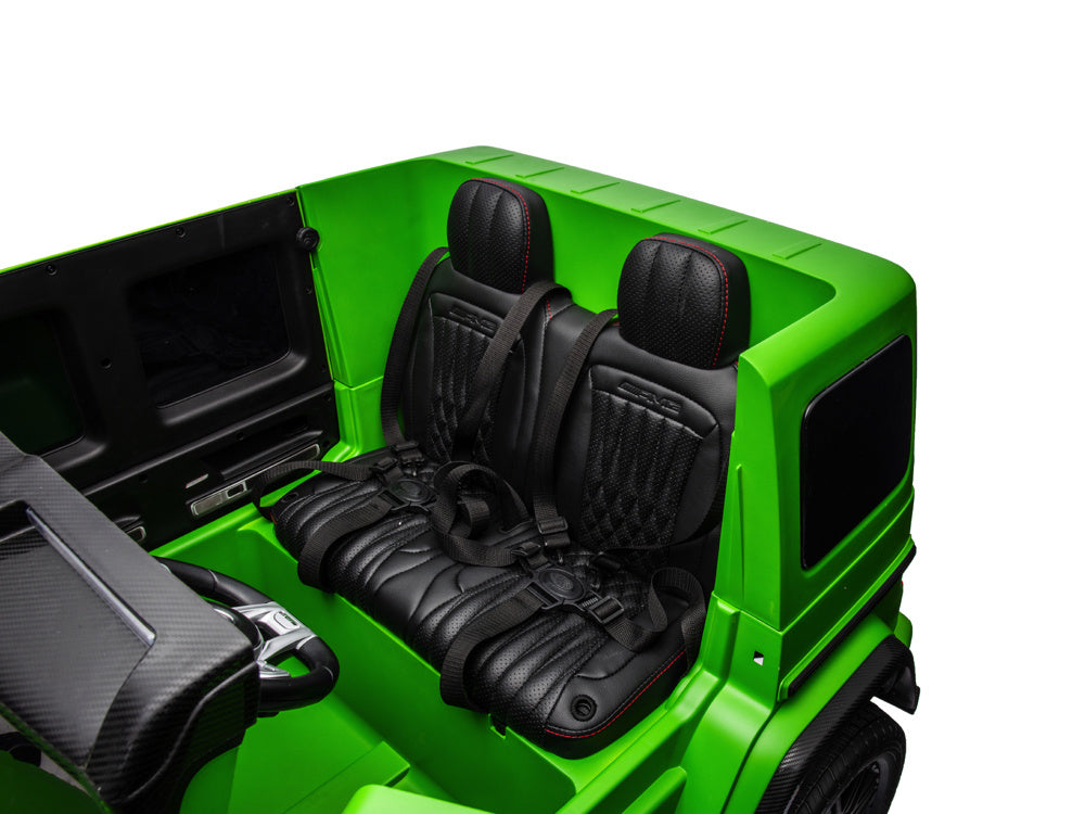 Mercedes G63 2-Zitter, 24 Volt Elektrische Kinderauto Met Rubberen Banden En Meer!