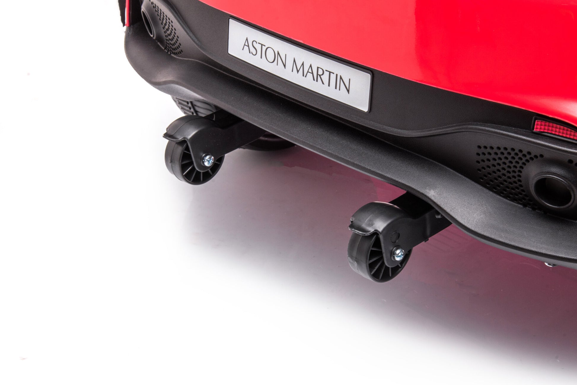 Aston Martin 12V Elektrische Kinderauto Met Rubberen Banden, Leder Zitje En Meer!