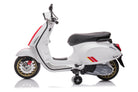 Vespa Sprint, 12 Volt Elektrische Scooter Met Muziek En Meer!