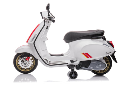 Vespa Sprint, 12 Volt Elektrische Scooter Met Muziek En Meer!