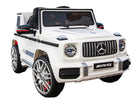 Mercedes G63 Amg, 12 Volt Kinderauto Met Lithium Accu, Rubberen Banden, Leder Zitting En Meer