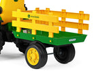 John Deere Kinder Tractor + Aanhanger, 2 X 12 Volt Motoren Met Afstandsbediening