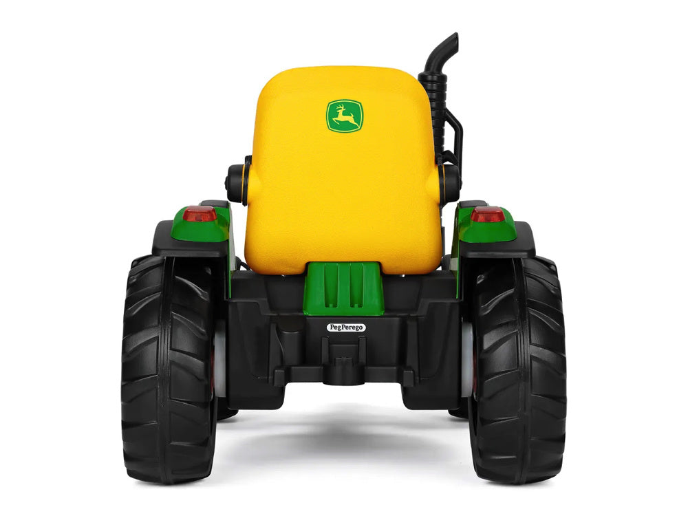 John Deere Kinder Tractor + Aanhanger, 2 X 12 Volt Motoren Met Afstandsbediening