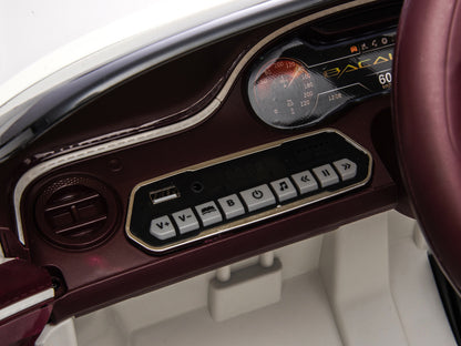 Bentley Bacalar, 12 Volt Elektrische Kinderauto, Leder Zitje, Rubberen Banden En Meer.