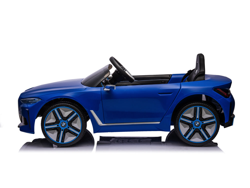 Bmw I4, Elektrische Kinderauto, 12V, Leren Zitje, Muziekmodule En Meer!