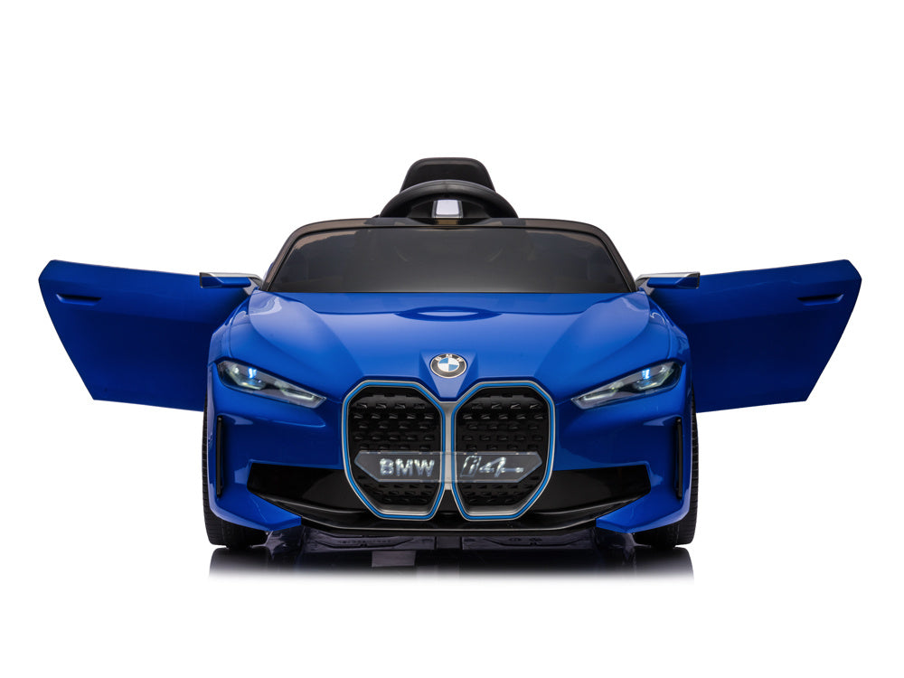 Bmw I4, Elektrische Kinderauto, 12V, Leren Zitje, Muziekmodule En Meer!