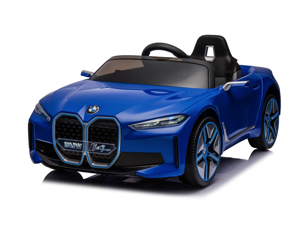 Bmw I4, Elektrische Kinderauto, 12V, Leren Zitje, Muziekmodule En Meer!