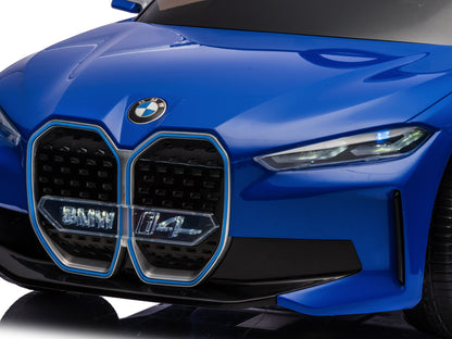 Bmw I4, Elektrische Kinderauto, 12V, Leren Zitje, Muziekmodule En Meer!