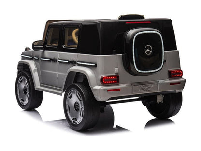 Mercedes Benz Eqg, 12 Volt Elektrische Kinderauto Met Rubberen Banden, Leder Zitje En Meer!