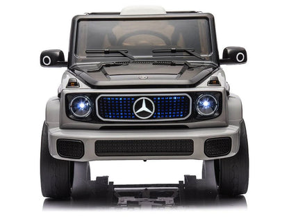 Mercedes Benz Eqg, 12 Volt Elektrische Kinderauto Met Rubberen Banden, Leder Zitje En Meer!