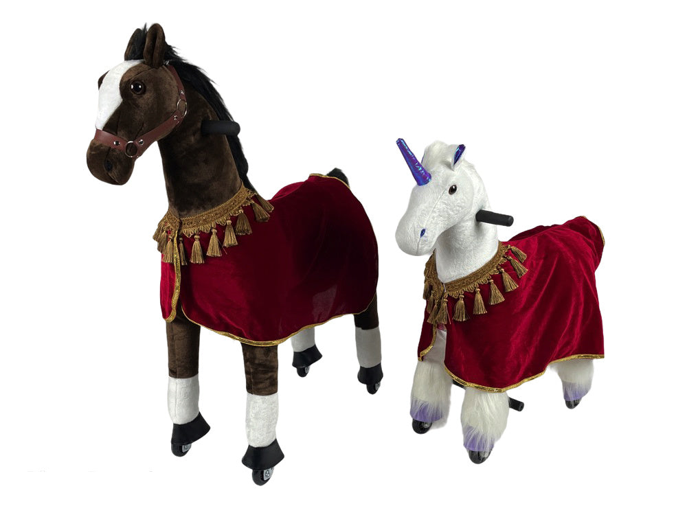 Paardendeken T.b.v. My Pony Speelgoed Paarden  (Rood)