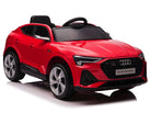 Audi E-Tron ,12 Volt Elektrische Kinderauto Met Rubberen Banden, Leder Zitje En Meer!
