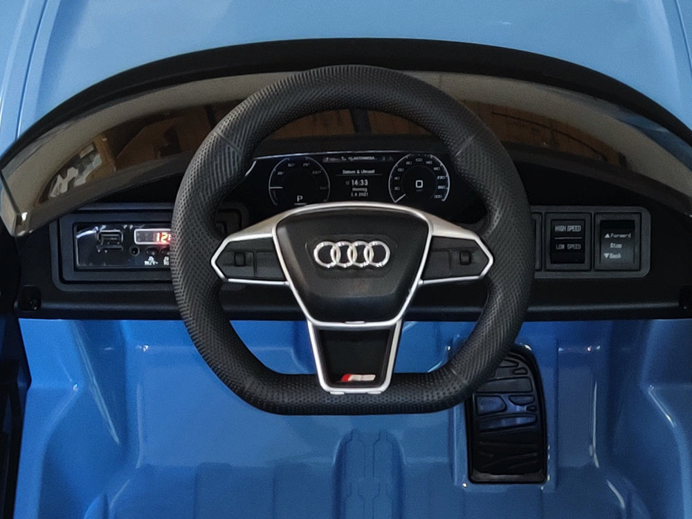 Audi Rs E-Tron Gt, 12 Volt Elektrische Kinder Voertuig Met Muziek Module En Meer!