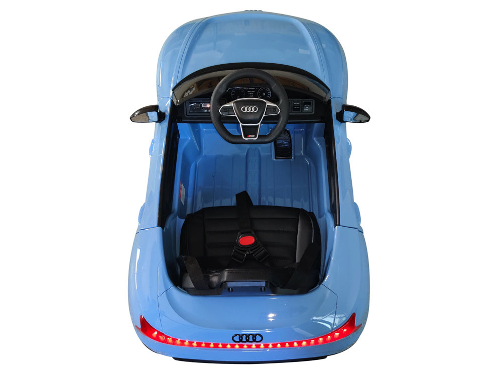 Audi Rs E-Tron Gt, 12 Volt Elektrische Kinder Voertuig Met Muziek Module En Meer!