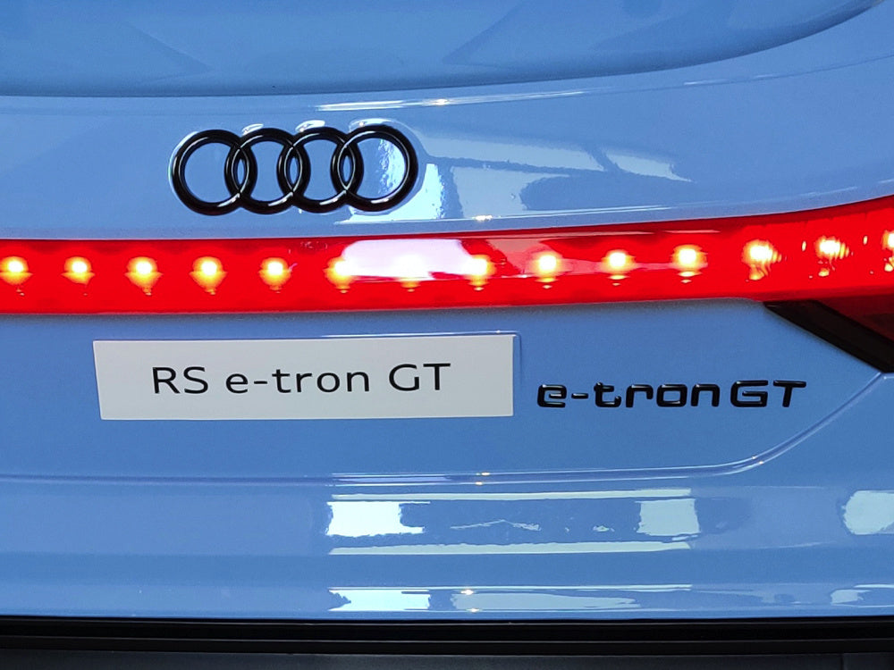 Audi Rs E-Tron Gt, 12 Volt Elektrische Kinder Voertuig Met Muziek Module En Meer!