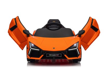 Lamborghini Revuelto, 12 Volt Elektrische Kinderauto Met Eva Banden En Kunstleder Zitje!
