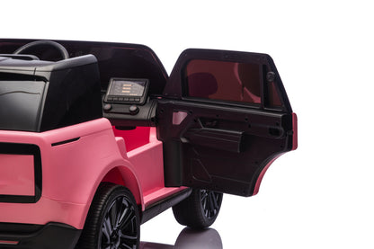 2-Persoons Range Rover, 24 Volt Elektrische Kinderauto, Mp4-Scherm, Rubberen Banden, Leder Zitting