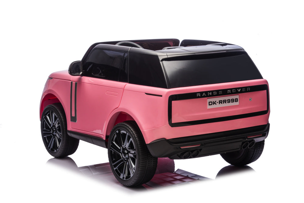 2-Persoons Range Rover, 24 Volt Elektrische Kinderauto, Mp4-Scherm, Rubberen Banden, Leder Zitting