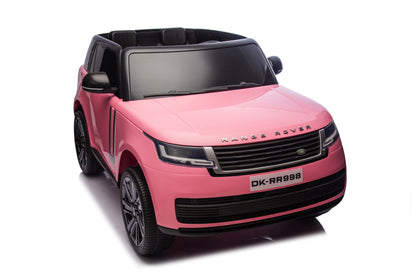 2-Persoons Range Rover, 24 Volt Elektrische Kinderauto, Mp4-Scherm, Rubberen Banden, Leder Zitting