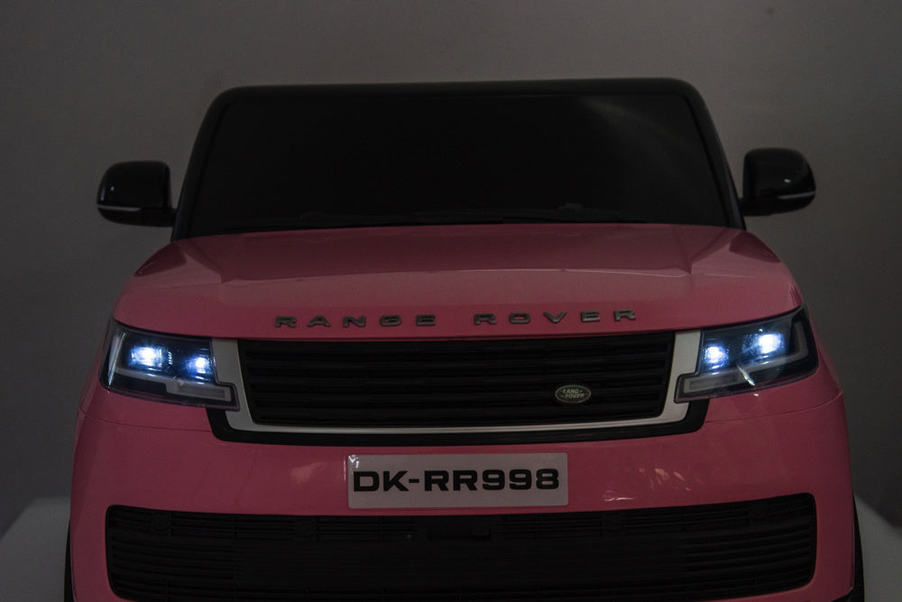 2-Persoons Range Rover, 24 Volt Elektrische Kinderauto, Mp4-Scherm, Rubberen Banden, Leder Zitting