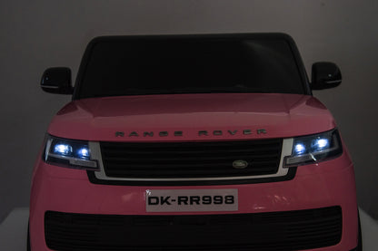 2-Persoons Range Rover, 24 Volt Elektrische Kinderauto, Mp4-Scherm, Rubberen Banden, Leder Zitting