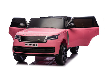 2-Persoons Range Rover, 24 Volt Elektrische Kinderauto, Mp4-Scherm, Rubberen Banden, Leder Zitting