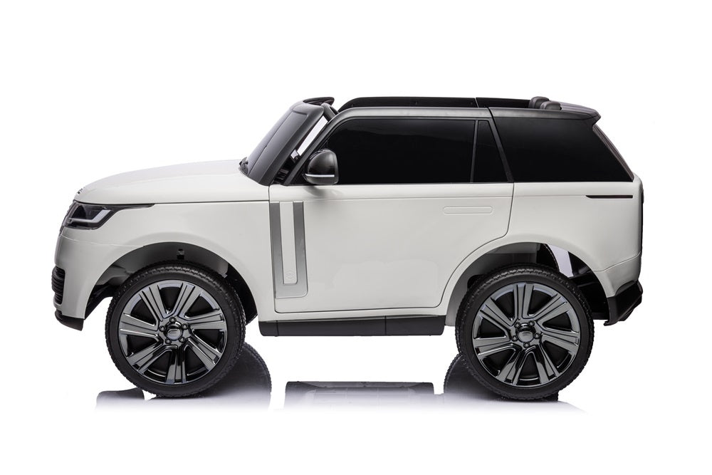 2-Persoons Range Rover, 24 Volt Elektrische Kinderauto, Mp4-Scherm, Rubberen Banden, Leder Zitting