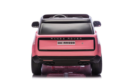 2-Persoons Range Rover, 24 Volt Elektrische Kinderauto, Mp4-Scherm, Rubberen Banden, Leder Zitting