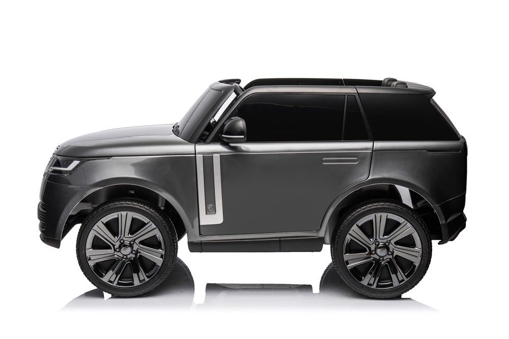 2-Persoons Range Rover, 24 Volt Elektrische Kinderauto, Mp4-Scherm, Rubberen Banden, Leder Zitting