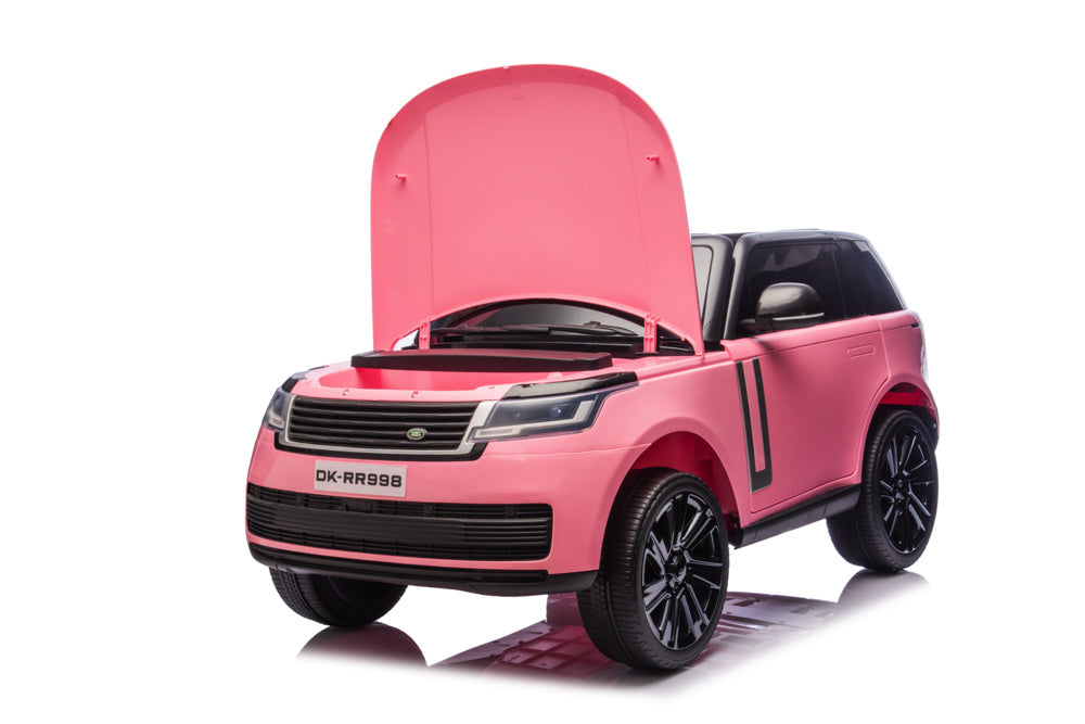 2-Persoons Range Rover, 24 Volt Elektrische Kinderauto, Mp4-Scherm, Rubberen Banden, Leder Zitting