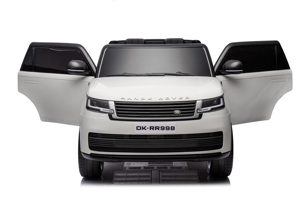 2-Persoons Range Rover, 24 Volt Elektrische Kinderauto, Mp4-Scherm, Rubberen Banden, Leder Zitting