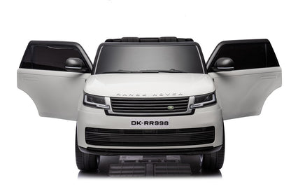 2-Persoons Range Rover, 24 Volt Elektrische Kinderauto, Mp4-Scherm, Rubberen Banden, Leder Zitting
