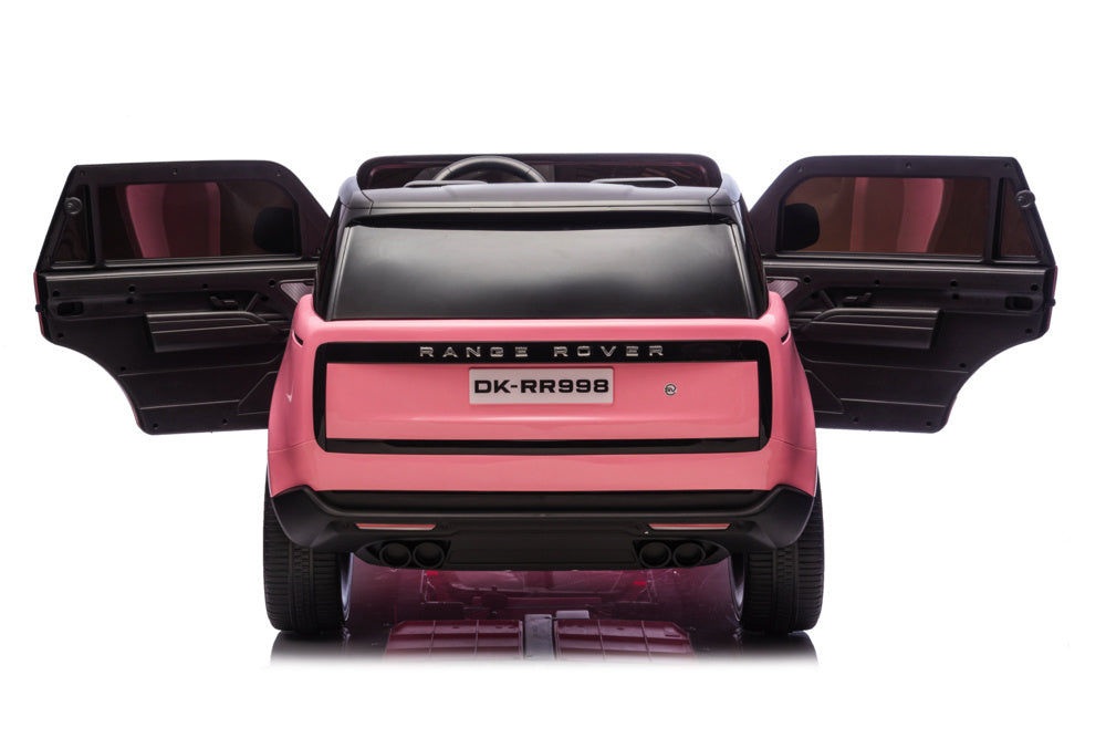2-Persoons Range Rover, 24 Volt Elektrische Kinderauto, Mp4-Scherm, Rubberen Banden, Leder Zitting