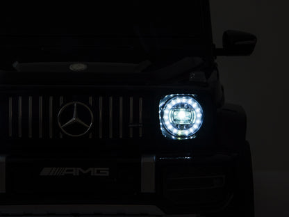 Mercedes G63, 12 Volt Kinder Accu Auto, Rubberen Banden, Leder Zitje En Meer!