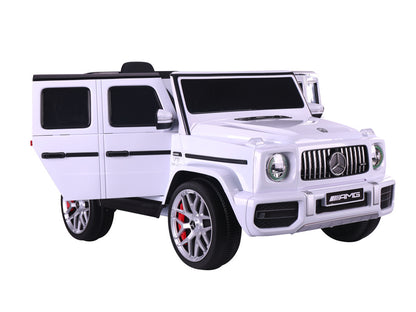Mercedes G63, 12 Volt Kinder Accu Auto, Rubberen Banden, Leder Zitje En Meer!
