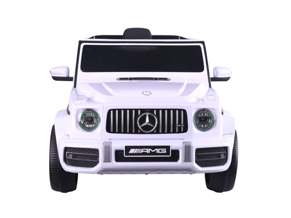 Mercedes G63, Kinderauto Met Lithium Accu, Rubberen Banden, Leder Zitje