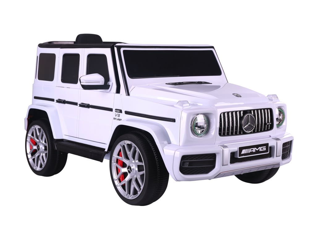 Mercedes G63, 12 Volt Kinder Accu Auto, Rubberen Banden, Leder Zitje En Meer!
