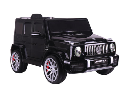 Mercedes G63, 12 Volt Kinder Accu Auto, Rubberen Banden, Leder Zitje En Meer!