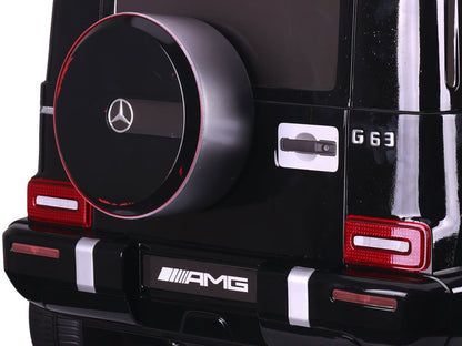 Mercedes G63, 12 Volt Kinder Accu Auto, Rubberen Banden, Leder Zitje En Meer!