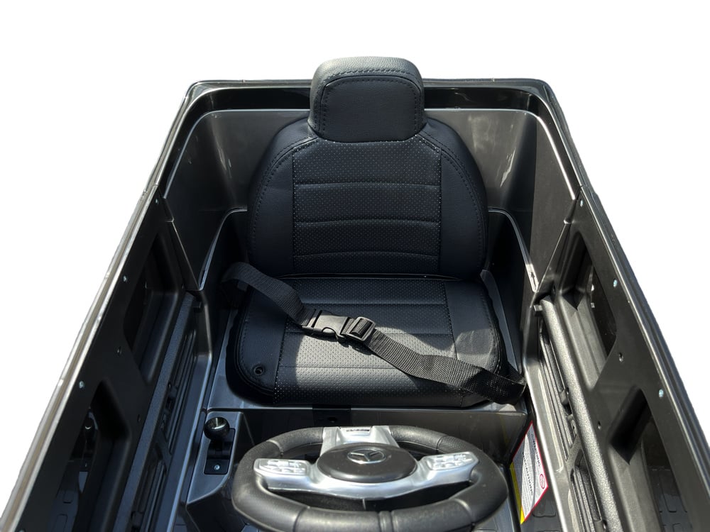 Mercedes G63, 12 Volt Kinder Accu Auto, Rubberen Banden, Leder Zitje En Meer!