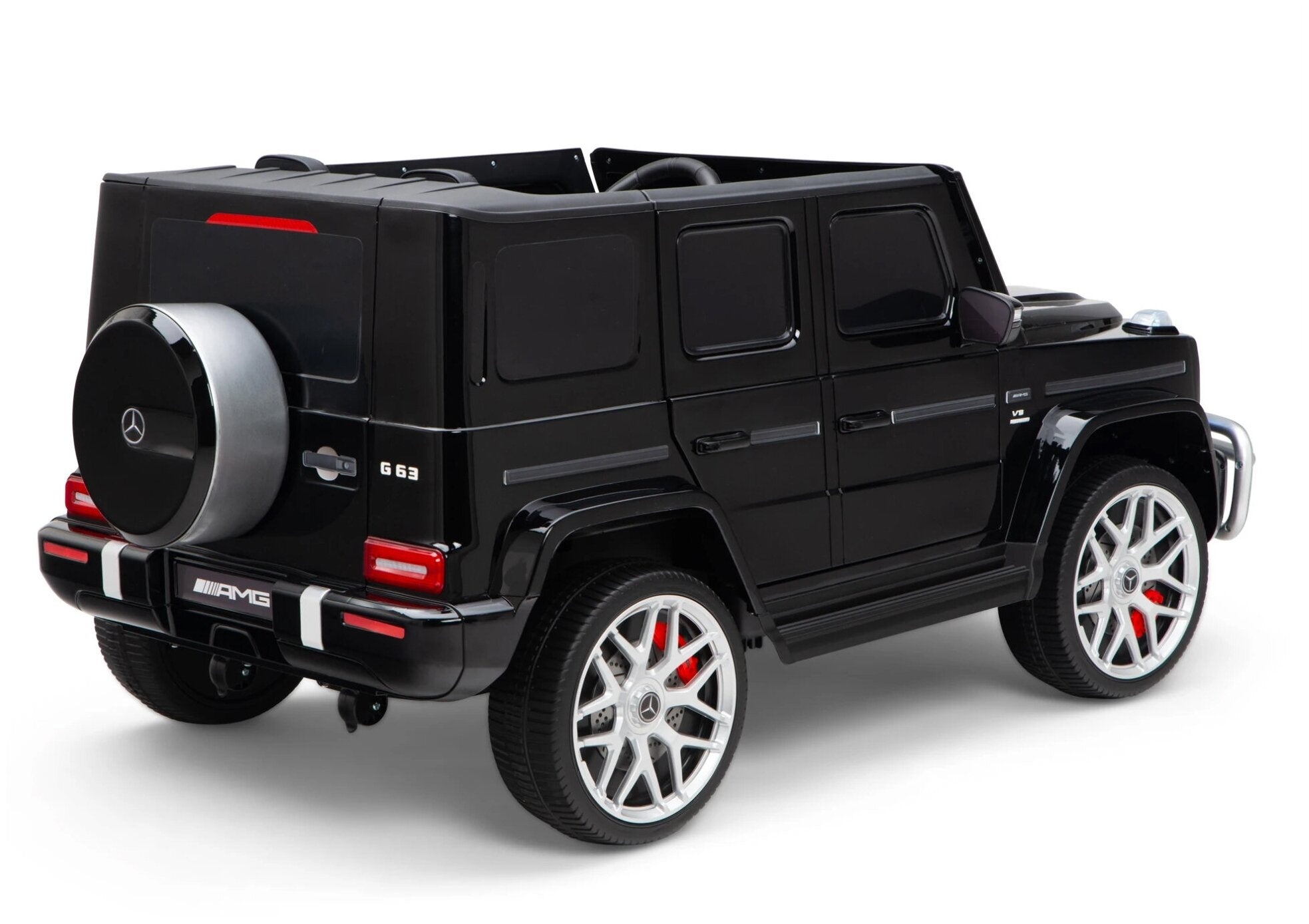 2 Persoons Mercedes G63 Amg, 24V En 4X4 Kinder Accu Voertuig!