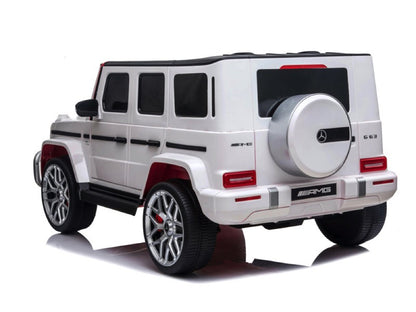 2 Persoons Mercedes G63 Amg, 24V En 4X4 Kinder Accu Voertuig!
