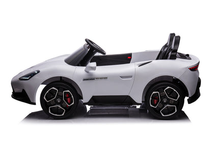 Maserati Mc20 2-Zitter, 24V Elektrische Kinderauto, Rubberen Banden, Leder Zitje.
