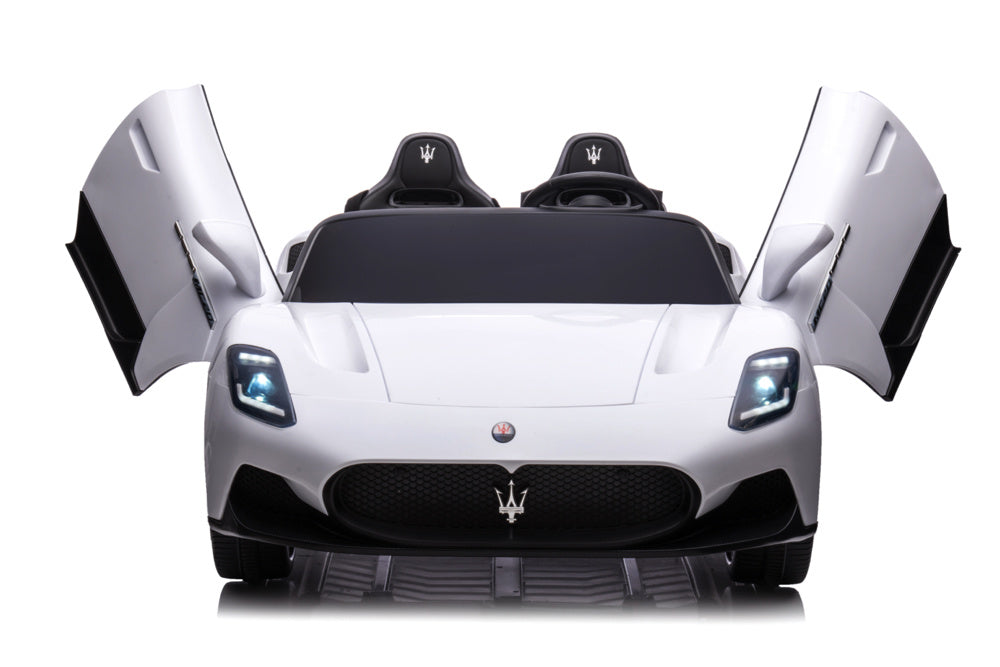 Maserati Mc20 2-Zitter, 24V Elektrische Kinderauto, Rubberen Banden, Leder Zitje.