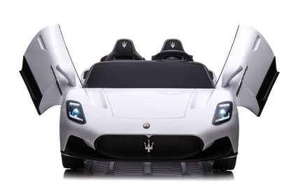 Maserati Mc20 2-Zitter, 24V Elektrische Kinderauto, Rubberen Banden, Leder Zitje.